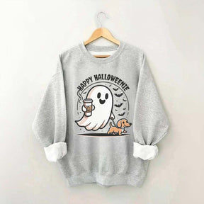 Dachshund Coffee Ghost Sweatshirt