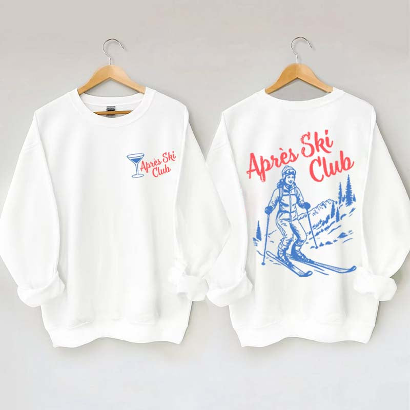 Vintage Style Ski Lodge Sweatshirt