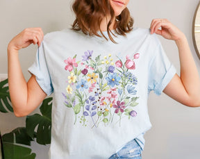 Vintage Botanical Wildflower Shirt