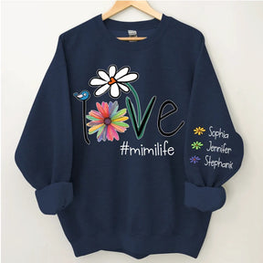 Love Mimi Life Flower Sweatshirt