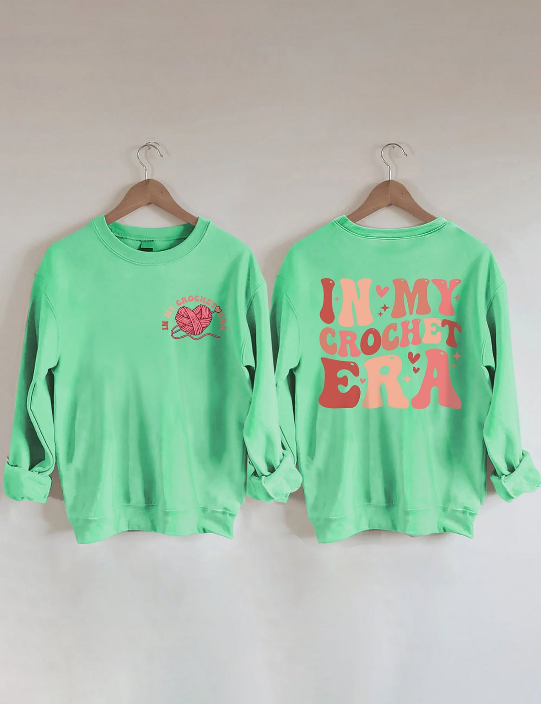 In My Crochet Era Front And Back Printed Sweatshirt