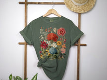 Boho Wildflowers Cottagecore Shirt Gift For Her