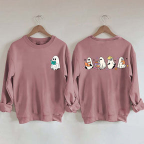 Little Ghosts Reading Books Sweatshirt