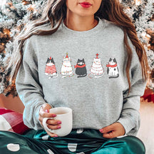 Cute Cat Christmas Women Sweatshirt