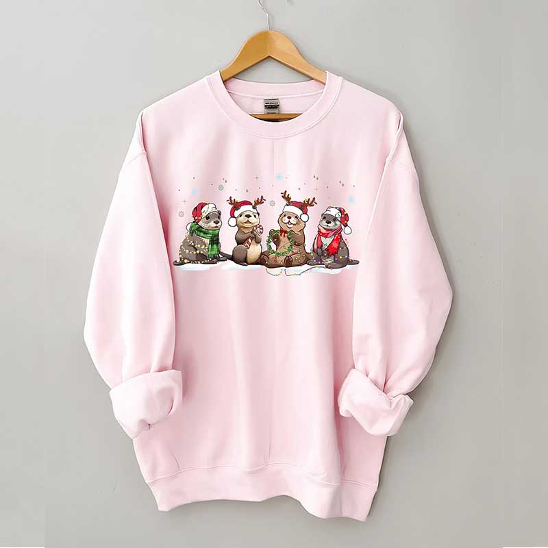 Christmas Otters Sweatshirt