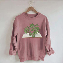 Monstera  Plant Book Comfort Colors Sweatshirt