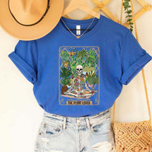 The Plant Lover Skeleton Graphic Mom T-Shirt