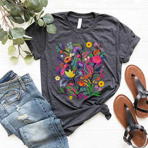 Nature Lover Colorful Wildflower Floral T-Shirt