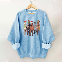 Horses Merry Christmas Sweatshirt