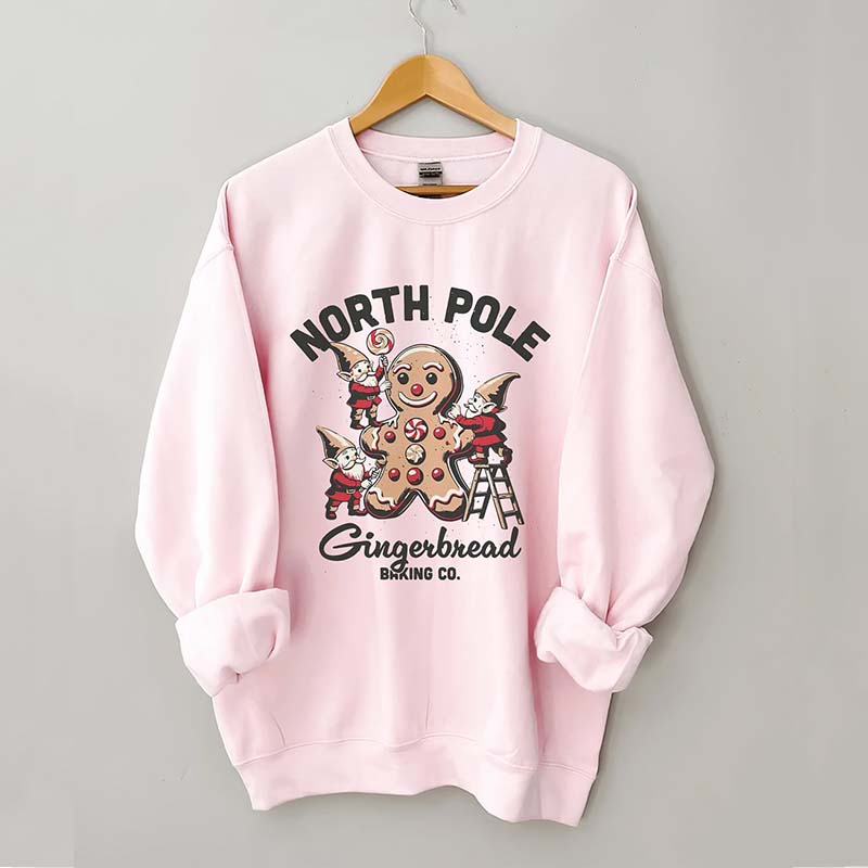 North Pole Gingerbread Baking Co Sweatshirt