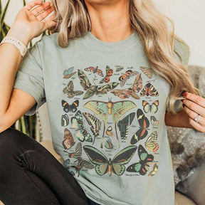 Vintage Butterfly And Moth Aesthetic T-Shirt