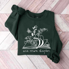 Floral One More Chapter Bookish Sweatshirt