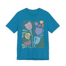 Wavy Tulips Retro Groovy Floral T-Shirt