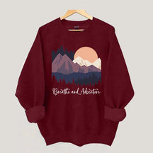 Mountain Outdoor Breathe And Adventure Sweatshirt