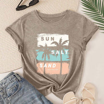 Coconut Tree Letter Sun T-Shirt