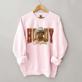 Howdy Christmas Gingerbread Man Sweatshirt