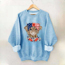 Patriotic Long Haired Calf Sweatshirt