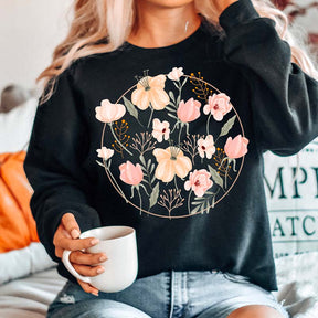 Wildflowers Floral Lover Ladies Sweatshirt