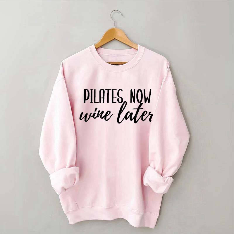 Pilates Now Wine Lates Sweatshirt