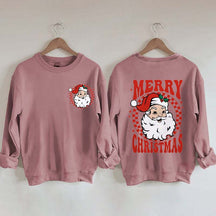 Retro Merry Christmas Santa Sweatshirt