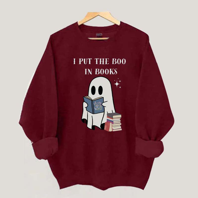 I Put The Boo In Books Sweatshirt