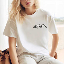 Mountain Silhouette Forest Camper T-Shirt