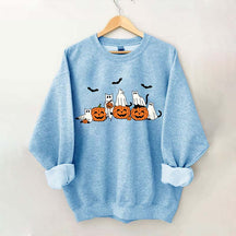 Fall Ghost Cats Halloween Sweatshirt