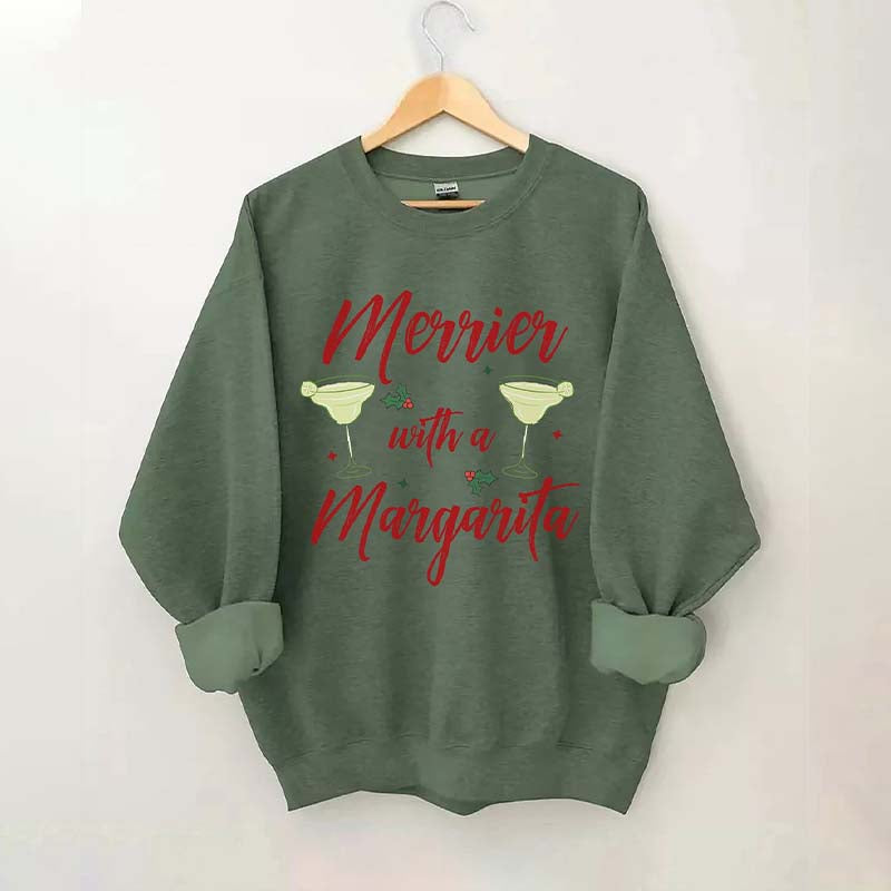 Merrier With A Margarita Sweatshirt