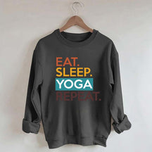 Eat Sleep Yoga Repeat Sweatshirt