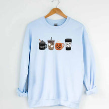 Pumpkin Fall Coffee Halloween Sweatshirt