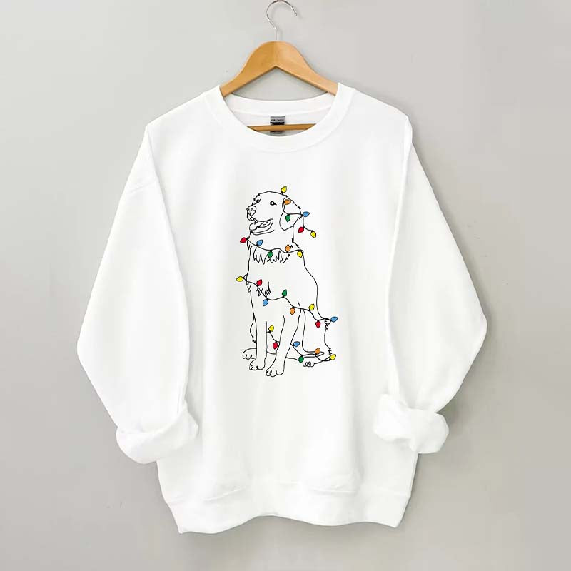 Cute Golden Retriever Christmas Sweatshirt