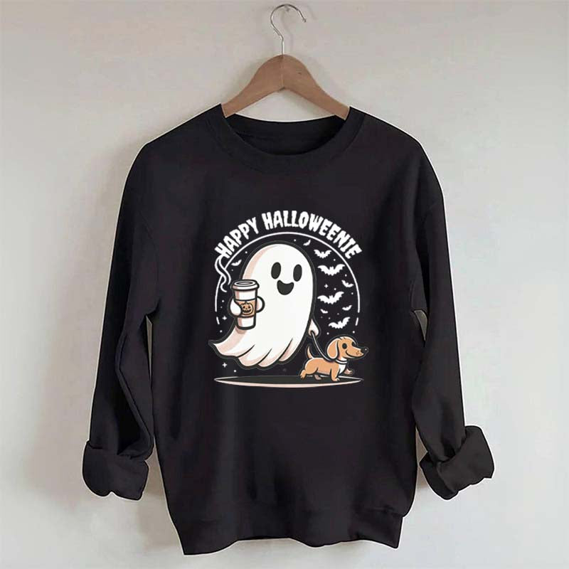 Dachshund Coffee Ghost Sweatshirt