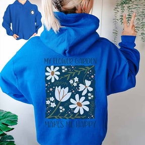 Floral Boho Flower My Happy Place Hoodie