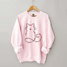 Cat Valentine Heart Sweatshirt