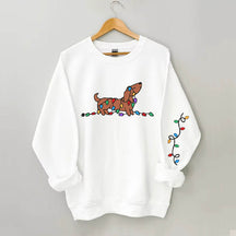 Dachshund Christmas Light Sweatshirt