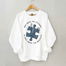 What Makes You Different Is What Makes You Beautiful Autism Awareness Sweatshirt