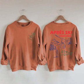 Vintage Inspired Apres Ski Social Club Sweatshirt