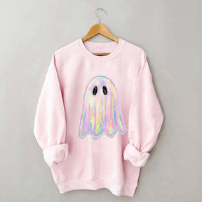 Retro Disco Iridescent Ghost Sweatshirt