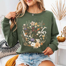 Gardening Botanical Pressed Flower Sweatshirt