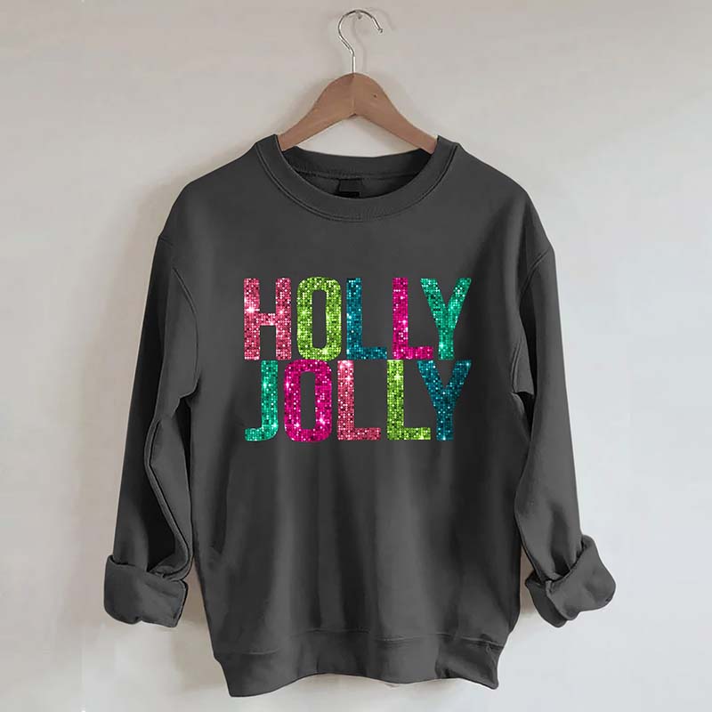 Holly Jolly Printed Sweatshirt