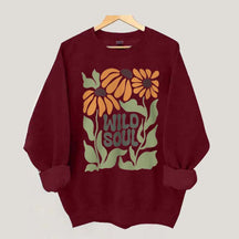 Boho Floral Wild Soul Sweatshirt