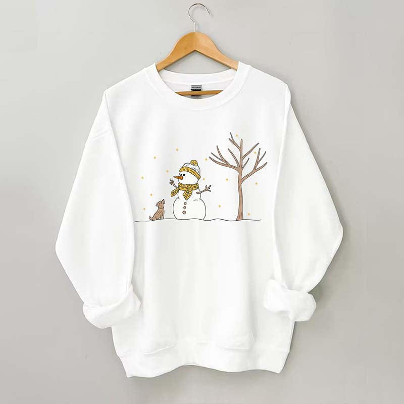 Christmas Snowman Dead tree Sweatshirt