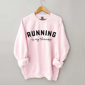 Running Is My Therapy Sweatshirt