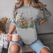 Wildflower Boho Cottagecore Vintage T-Shirt