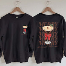 Merry With A Martini Espresso Martini Sweatshirt