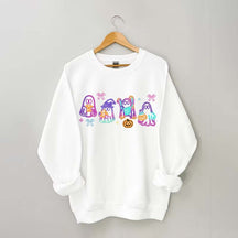 Halloween Ghost Neon Sweatshirt