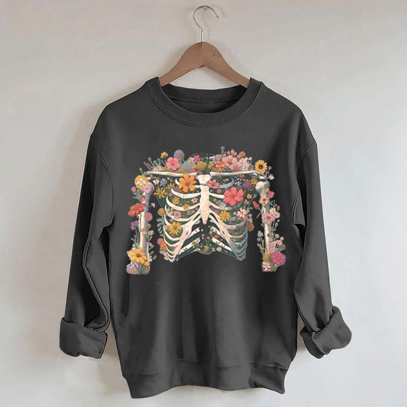 Rib Cage Cottagecore Wildflower Sweatshirt