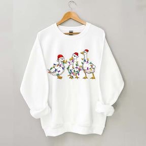 Christmas Duck Merry Bright Sweatshirt