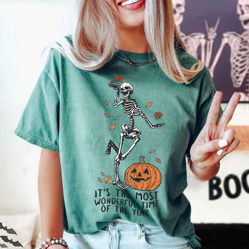 Its The Most Wondrful Time Skeleton T-Shirt