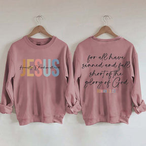 Jesus Women Religious Minimal Sweatshirt